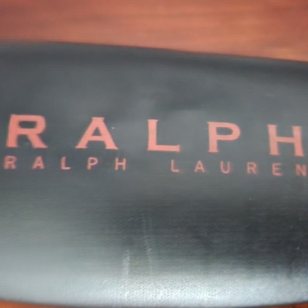 Ralph Lauren hard shell eyeglass case Red lettering